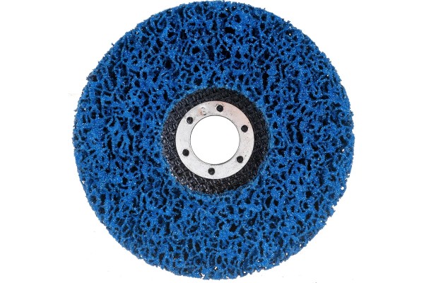 Круг зачистной фибровый "Коралл" СИНИЙ 125 мм Vertex tools