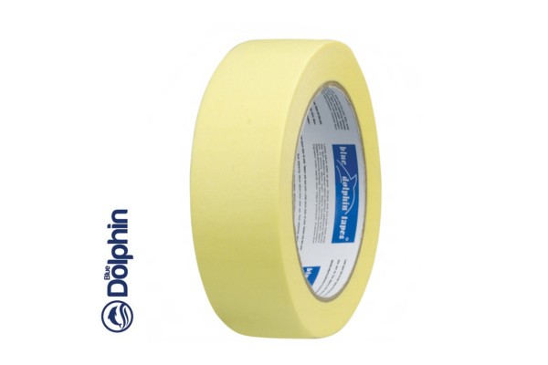 Лента малярная желтая в индивидуальной упаковке 38mm x 50m