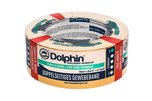 Лента двусторонняя 50 mm x  25 m Blue Dolphin 
