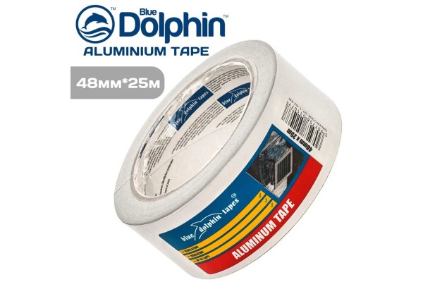 Лента алюминиевая 48mm x 25m до 120 С Blue Dolphin 