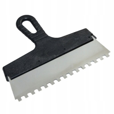 Шпатель нержавеющий 250 mm  зуб 10x10