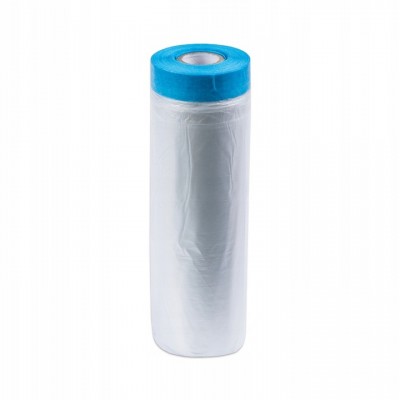 Пленка укрывная защитная с армированной малярной лентой MAAN, 180 см x 30 м, (HDPE)