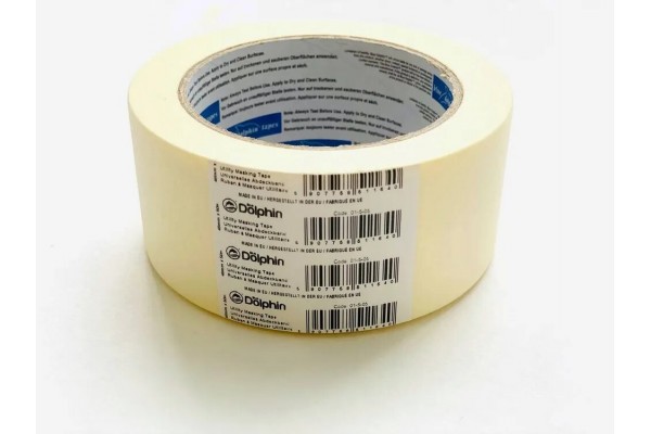 Лента малярная Blue Dolphin белая 25mm x 50m инд.упаковка