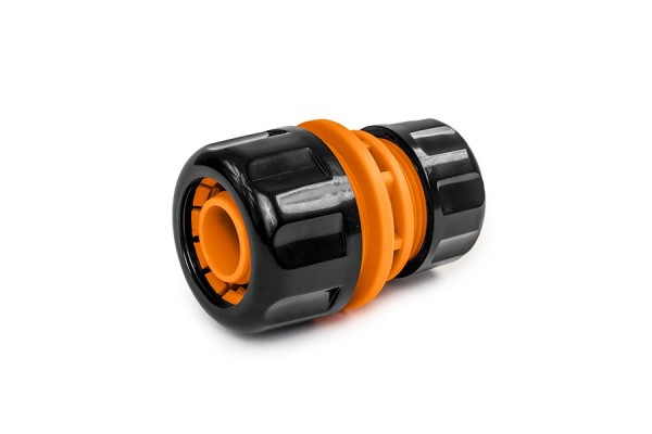 Соединитель шланг 3/4" х шланг 1" BLACK LINE, BRADAS