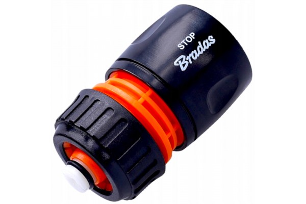 Соединение Быстросъемное с аквастопом 1/2" - 5/8" BLACK LINE, BRADAS