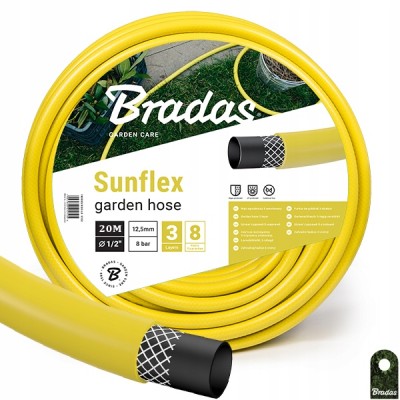 Шланг поливочный 3-х слойный SUNFLEX 1/2" 20м, Италия