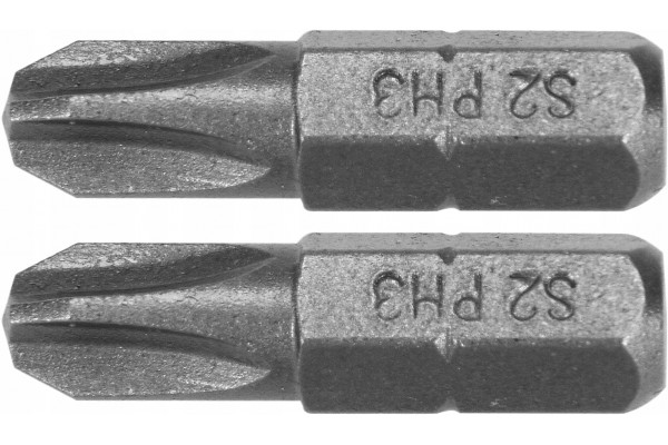 Бита 1/4"X25мм PH3 2шт YATO