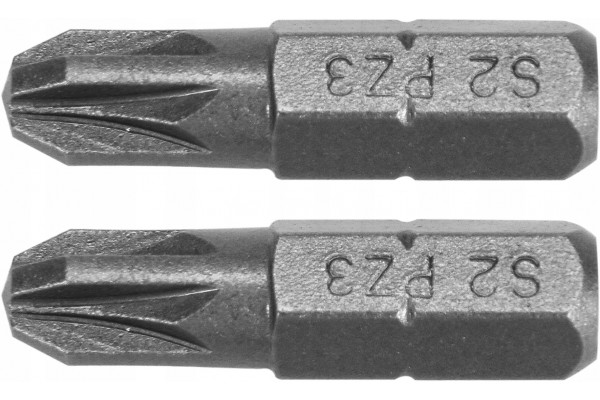 Бита 1/4"X25мм PZ3 2шт YATO