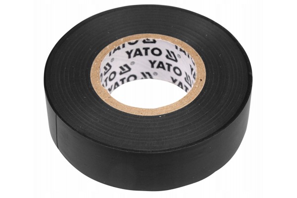 Изолента ПВХ черная 19мм х 20м YATO