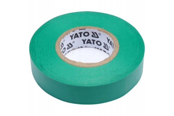 Изолента ПВХ зеленая 19мм х 20м YATO