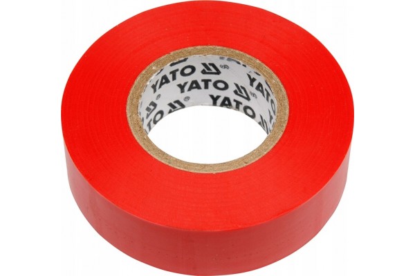 Изолента ПВХ красная 19мм х 20м YATO