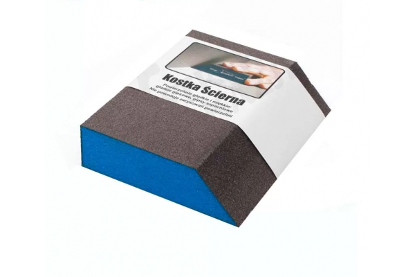 Губка шлифовальная трапеция 110x65x25мм P60 Blue Dolphin