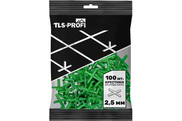 Крестики для плитки 2,5 мм (100 шт.) TLS Profi